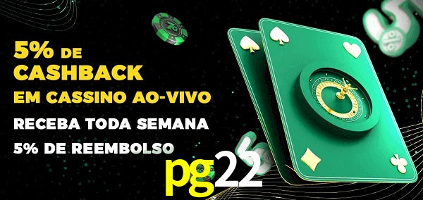 Promoções do cassino ao Vivo pg22